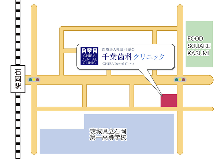 千葉歯科クリニック地図